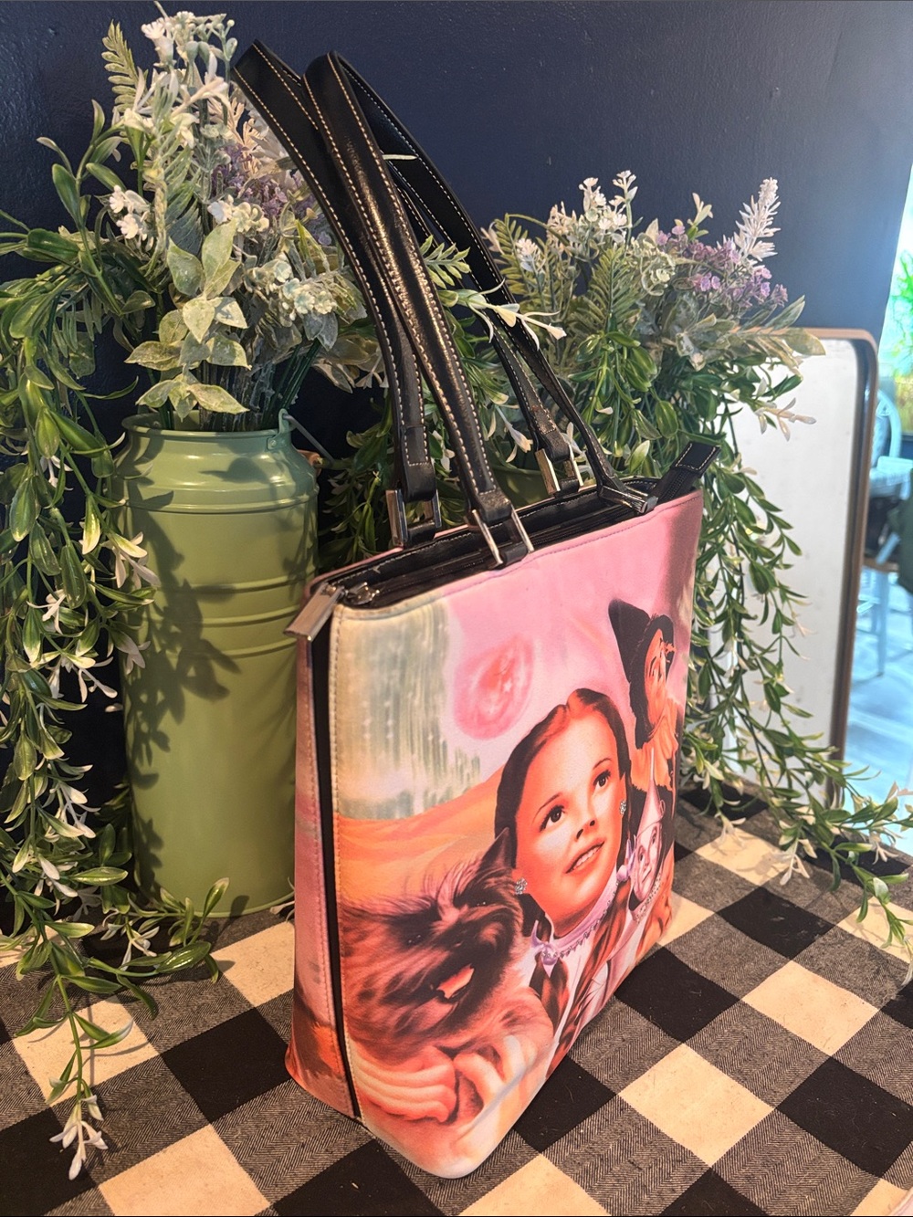 Novelty Wizard of Oz Canvas Tote Bag with Black Handles - Picture 5 of 8